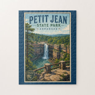 Quebra-cabeça Parque Estadual Petit Jean Arkansas Ilustração Via