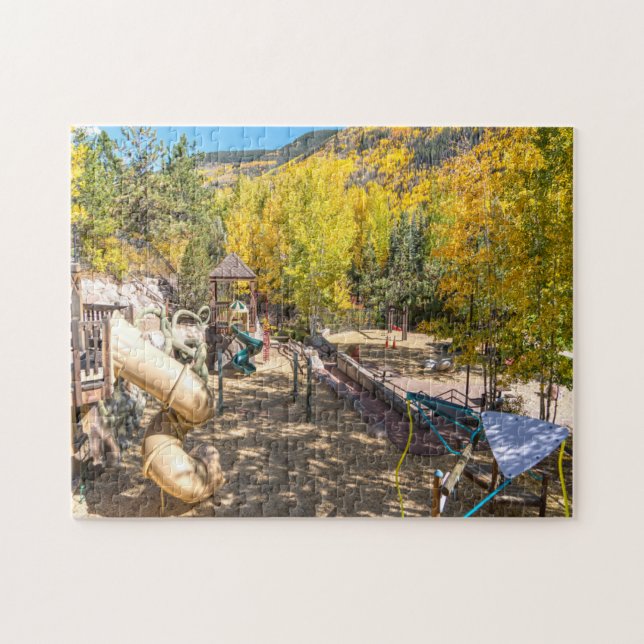 Quebra-cabeça Parque Florestal de Vail Colorado. (Horizontal)