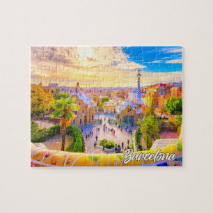 Quebra-cabeça Parque Güell, Barcelona, Espanha