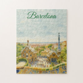 Quebra-cabeça Parque Güell de Barcelona