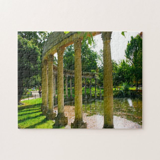 Quebra-cabeça Parque Monceau Paris. (Horizontal)