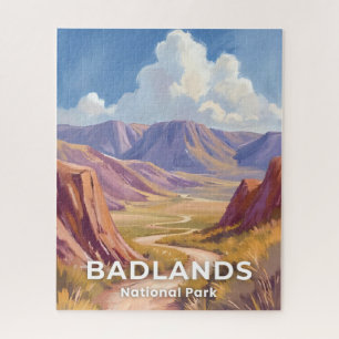 Quebra-cabeça Parque Nacional Badlands Dakota do Sul Viagem Arte