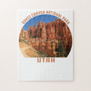 Quebra-cabeça Parque Nacional Bryce Canyon hoodoos utah vintage