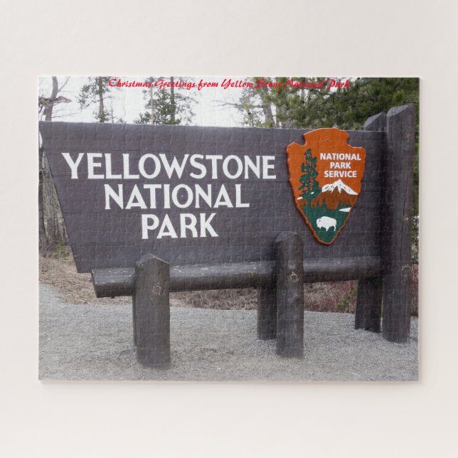 Quebra-cabeça Parque Nacional de Yellowstone. Cumprimentos de Na (Horizontal)