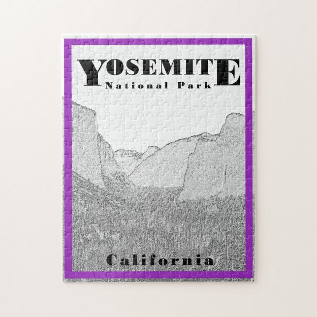 Quebra-cabeça Parque Nacional de Yosemite, Califórnia - 11x14 -  (Vertical)