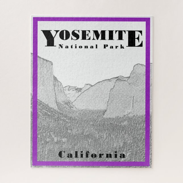 Quebra-cabeça Parque Nacional de Yosemite, Califórnia - 16x20 -  (Vertical)