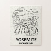 Parque Nacional de Yosemite Line Art