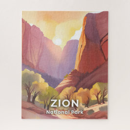 Quebra-cabeça Parque Nacional de Zion | Aquarela de Viagem