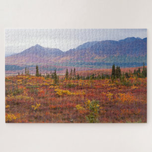 Quebra-cabeça Parque Nacional Denali, Alasca, No Outono Cênico