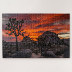 Quebra-cabeça Parque Nacional do Joshua Tree Red Sunset