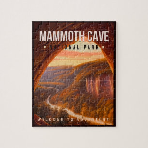 Quebra-cabeça Parque Nacional do Mammoth Cave Kentucky Vintage