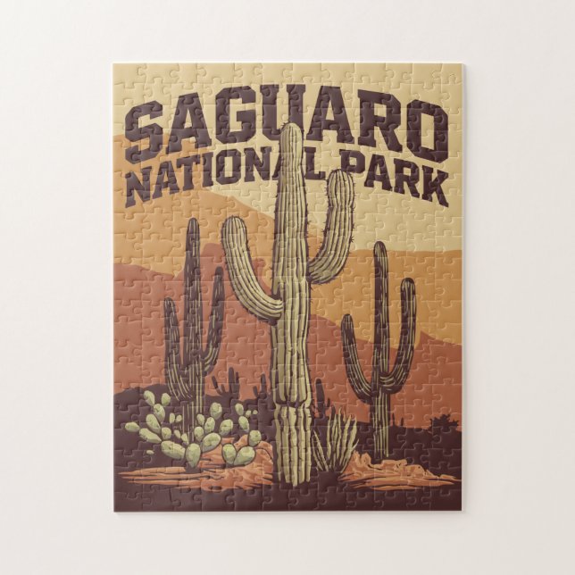 Quebra-cabeça Parque Nacional do Saguaro (Vertical)