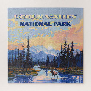 Quebra-cabeça Parque Nacional do Vale do Kobuk, Alasca, desde o