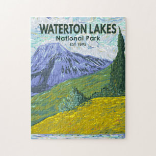 Quebra-cabeça Parque Nacional dos Lagos Waterton Canada Viagem V
