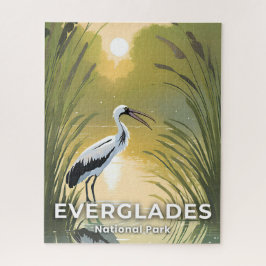 Quebra-cabeça Parque Nacional Everglades | Cegonha em Aquarela