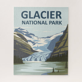 Quebra-cabeça Parque Nacional Glaciar Arte de Viagem