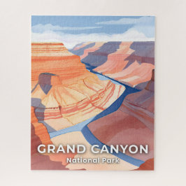 Quebra-cabeça Parque Nacional Grand Canyon Aquarela Viagem