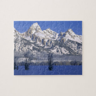 Quebra-cabeça PARQUE NACIONAL GRAND TETON, WYOMING. EUA. Névoa &