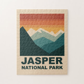Quebra-cabeça Parque Nacional Jasper Design Minimalista ao Ar Li