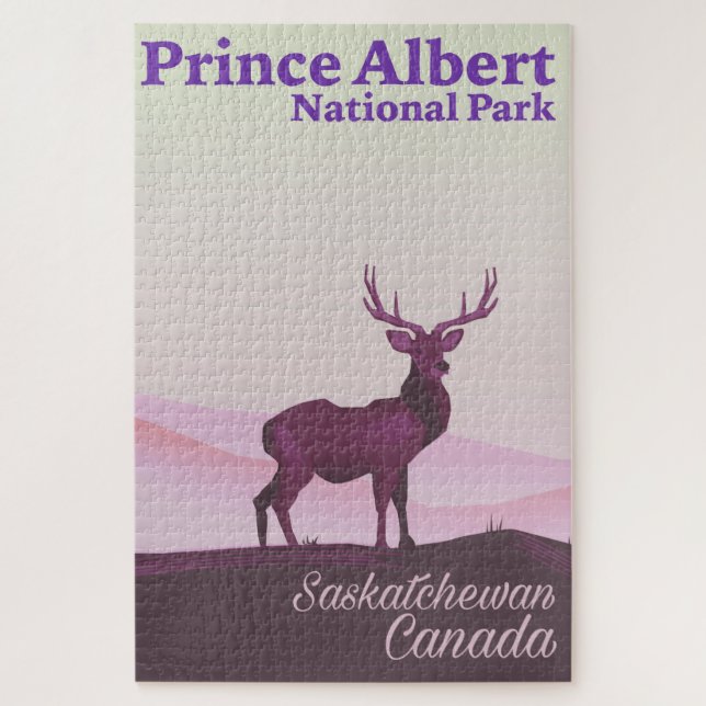 Quebra-cabeça Parque Nacional Prince Albert, Saskatchewan, Canad (Vertical)