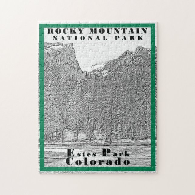 Quebra-cabeça Parque Nacional Rocky Mountain - 11x14 - 252 pc (Vertical)