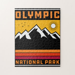 Quebra-cabeça Parque Nacional Vintage Olimpiadas Washington Souv