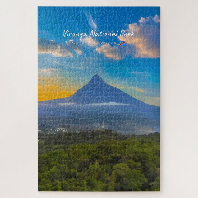 Quebra-cabeça Parque Nacional Virunga, RD Congo - Vulcão (Vertical)