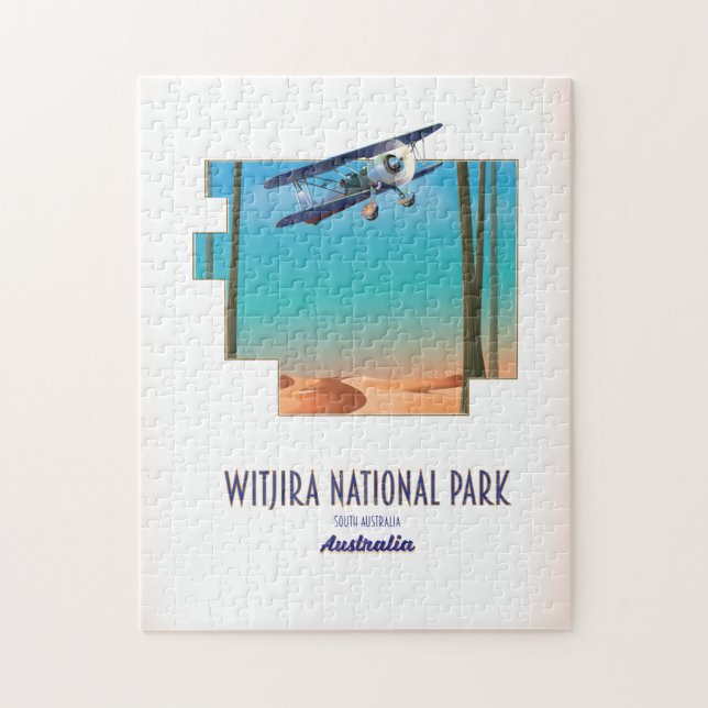 Quebra-cabeça Parque nacional Witjira mapa Austrália (Vertical)
