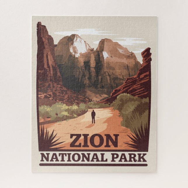 Quebra-cabeça Parque Nacional Zion (Vertical)