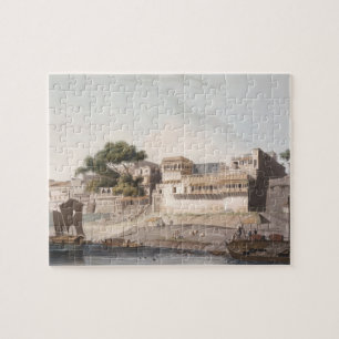 Quebra-cabeça Parte da cidade de Patna, no rio Ganges, pl