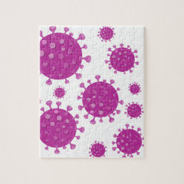 Quebra-cabeça Partícula Viral Roxa