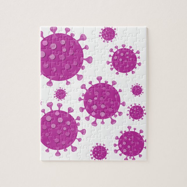 Quebra-cabeça Partícula Viral Roxa (Vertical)