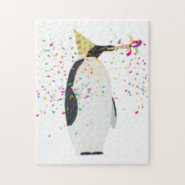 Quebra-cabeça Partida de pinguins - Animais com festa