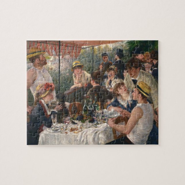 Quebra-cabeça Partido do Barco Luncheon - Pintura de Renoir (Horizontal)