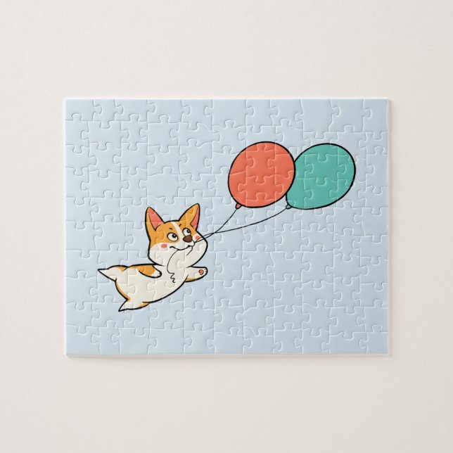 Quebra-cabeça Partido do Corgi (Horizontal)