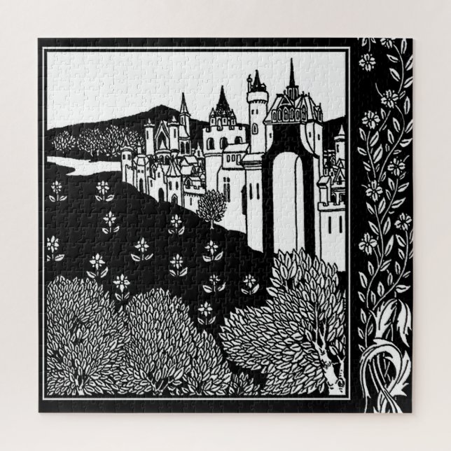 Quebra-cabeça “Partindo da Abadia” por Aubrey Beardsley (Vertical)