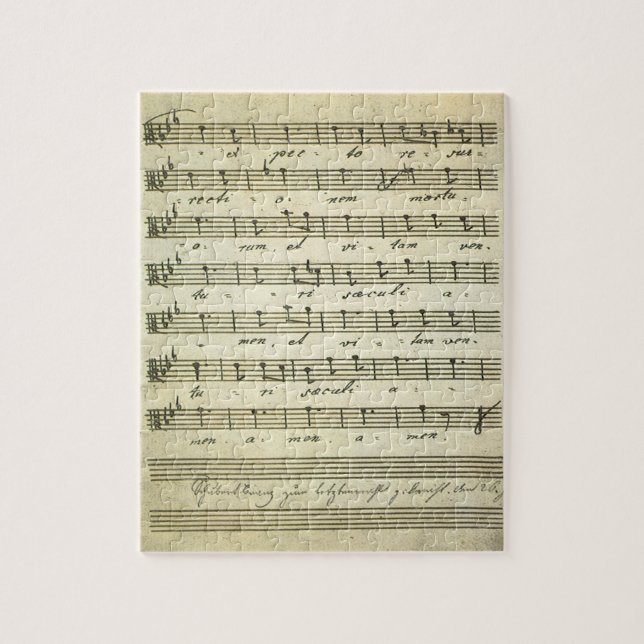 Quebra-cabeça Partitura Antiga, Partitura Musical Antiga 1810 (Vertical)