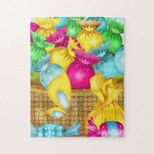 Quebra-cabeça Páscoa Candy Folart GIRLS BASKET STUFFER (Vertical)