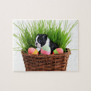 Quebra-cabeça Páscoa de Boston Terrier