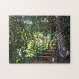 Quebra-cabeça Passagem através de uma floresta tropical, Kauai,