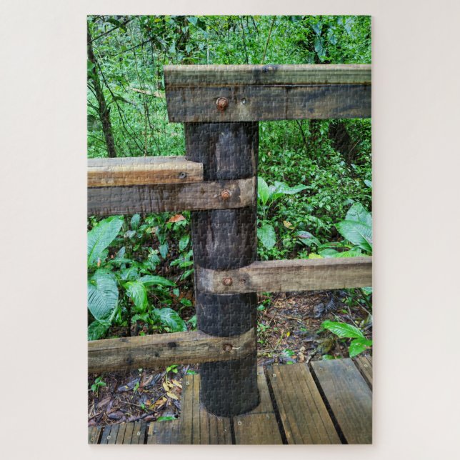 Quebra-cabeça Passarela da Selva Artesanal (Vertical)
