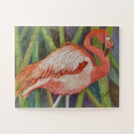 Quebra-cabeça Pássaro Flamingo Rosa