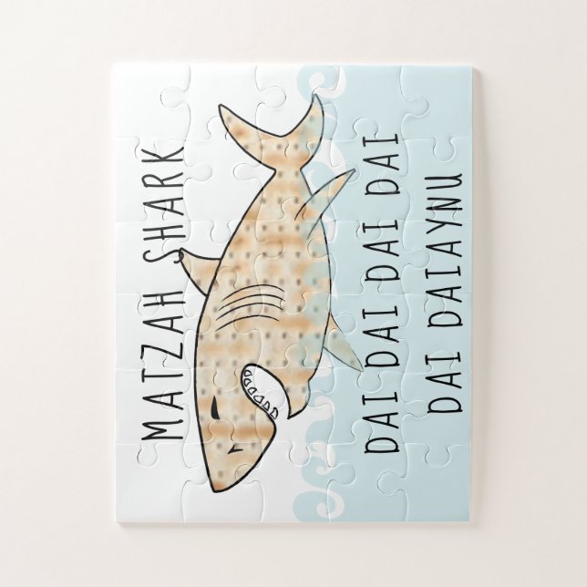 Quebra-cabeça Passover Matzah Shark Daiaynu (Vertical)