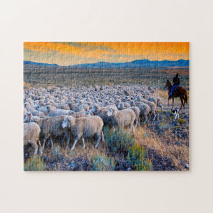 Quebra-cabeça Pastagem de ovelhas em Idaho.