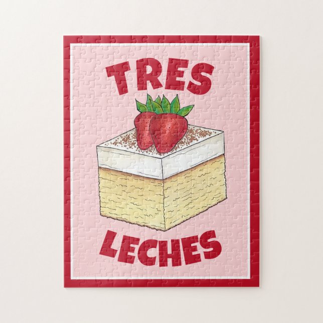 Quebra-cabeça Pastel de Tres, mexicano, faz torta (Vertical)