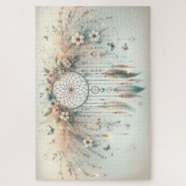 Quebra-cabeça Pastel Floral Butterfly Dreamcatcher