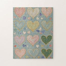 Quebra-cabeça Pastel Heart Tapeçaria