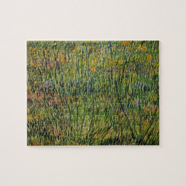 Quebra-cabeça Pasto em Flor por Vincent van Gogh (Horizontal)