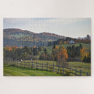 Quebra-cabeça Pastoral Vermont no outono