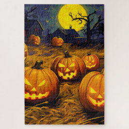 Quebra-cabeça Patch da abóbora do Halloween